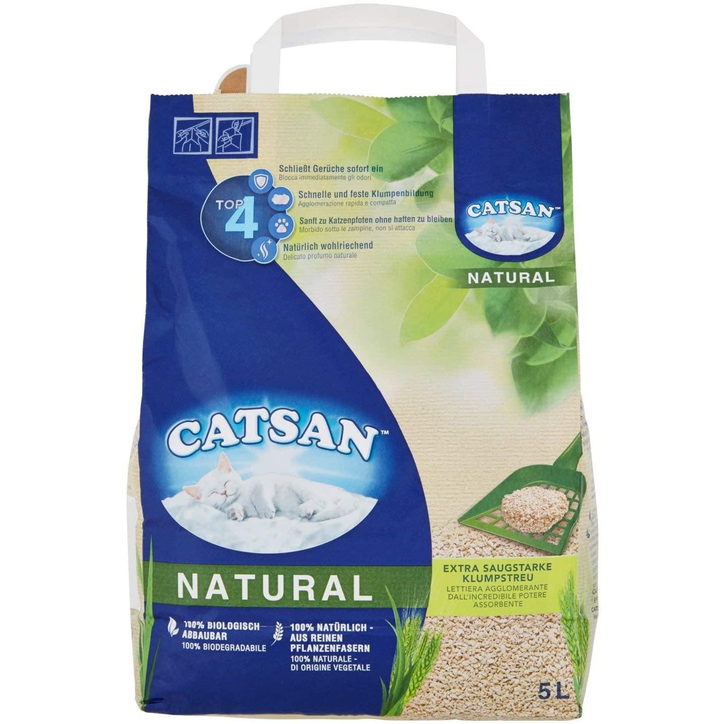 Catsan Lettiera per Gatti Natural Agglomerante 5L Catsan Lettiera per Gatti Natural Agglomerante 5L